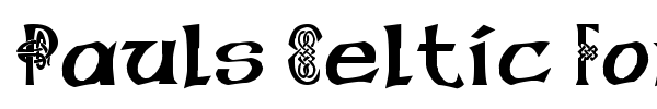 Pauls Celtic Font 1 font preview